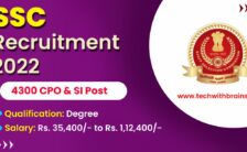 SSC Notification 2022 – Opening for 4300 CPO & SI  Posts | Apply Online