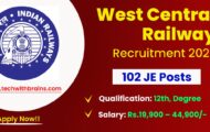 WCR Notification 2022 – Opening for 102 Technician Posts | Apply Online