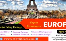 Europe Notification 2022 – Opening for Various Supervisor Posts | Apply Email